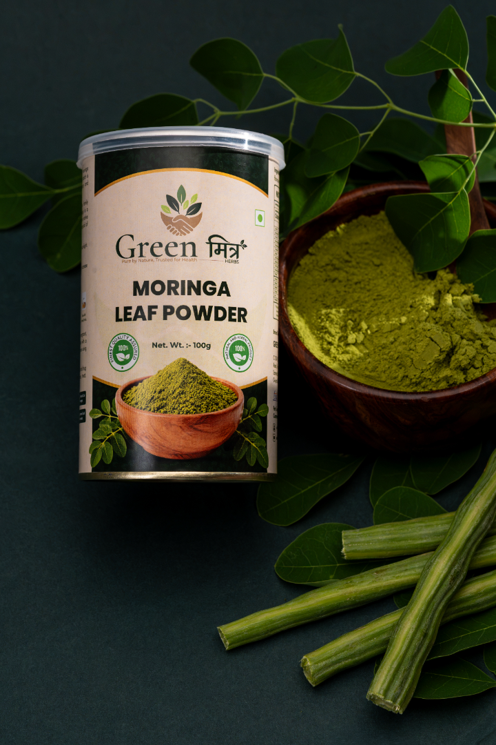 Moringa leaf powder jar